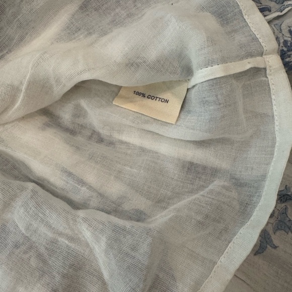 NIBI MTK Hamptons Elegant Blue Floral Dress with Puff Sleeves XS - Picture 12 of 15